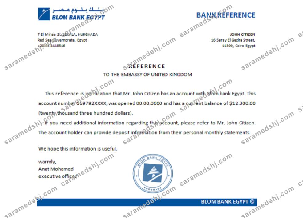 Egypt_Blom Bank_reference